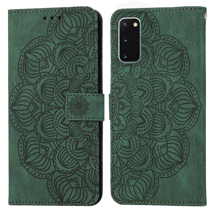 Custodia per cellulare in pelle flip goffrata con mandala, For Samsung Galaxy A73, For Samsung Galaxy S20, For Samsung Galaxy S20 FE, For Samsung Galaxy S20+