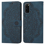 Custodia per cellulare in pelle flip goffrata con mandala, For Samsung Galaxy A73, For Samsung Galaxy S20, For Samsung Galaxy S20 FE, For Samsung Galaxy S20+