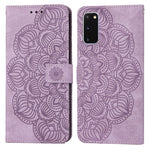 Custodia per cellulare in pelle flip goffrata con mandala, For Samsung Galaxy A73, For Samsung Galaxy S20, For Samsung Galaxy S20 FE, For Samsung Galaxy S20+