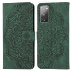 Custodia per cellulare in pelle flip goffrata con mandala, For Samsung Galaxy A73, For Samsung Galaxy S20, For Samsung Galaxy S20 FE, For Samsung Galaxy S20+