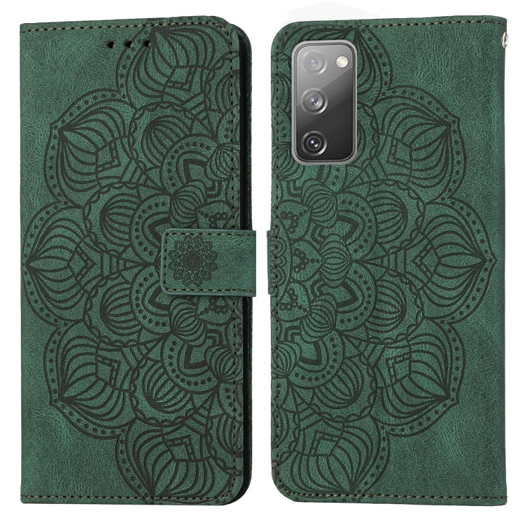 Custodia per cellulare in pelle flip goffrata con mandala, For Samsung Galaxy A73, For Samsung Galaxy S20, For Samsung Galaxy S20 FE, For Samsung Galaxy S20+