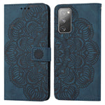 Custodia per cellulare in pelle flip goffrata con mandala, For Samsung Galaxy A73, For Samsung Galaxy S20, For Samsung Galaxy S20 FE, For Samsung Galaxy S20+