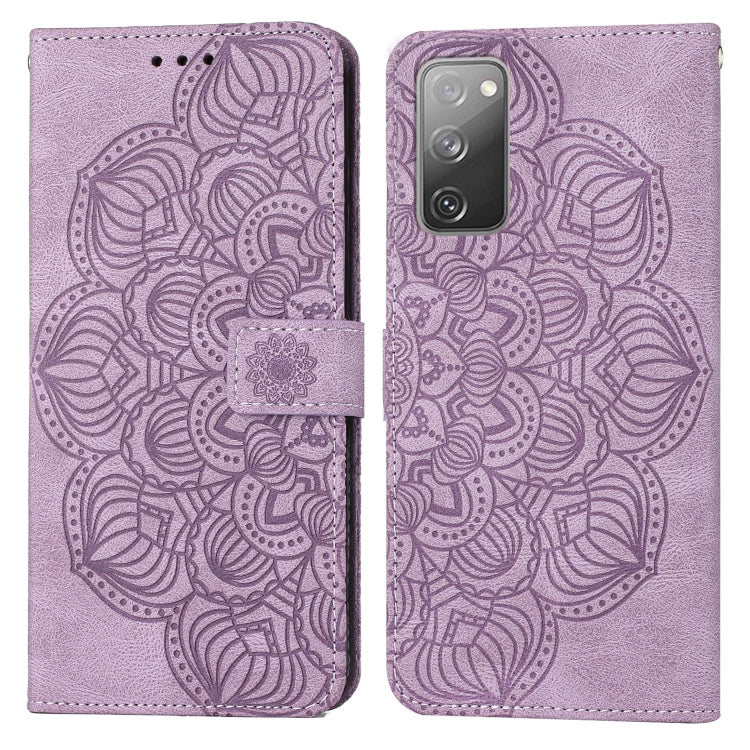Custodia per cellulare in pelle flip goffrata con mandala, For Samsung Galaxy A73, For Samsung Galaxy S20, For Samsung Galaxy S20 FE, For Samsung Galaxy S20+