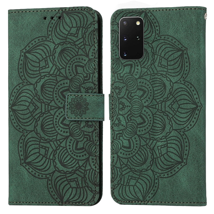 Custodia per cellulare in pelle flip goffrata con mandala, For Samsung Galaxy A73, For Samsung Galaxy S20, For Samsung Galaxy S20 FE, For Samsung Galaxy S20+
