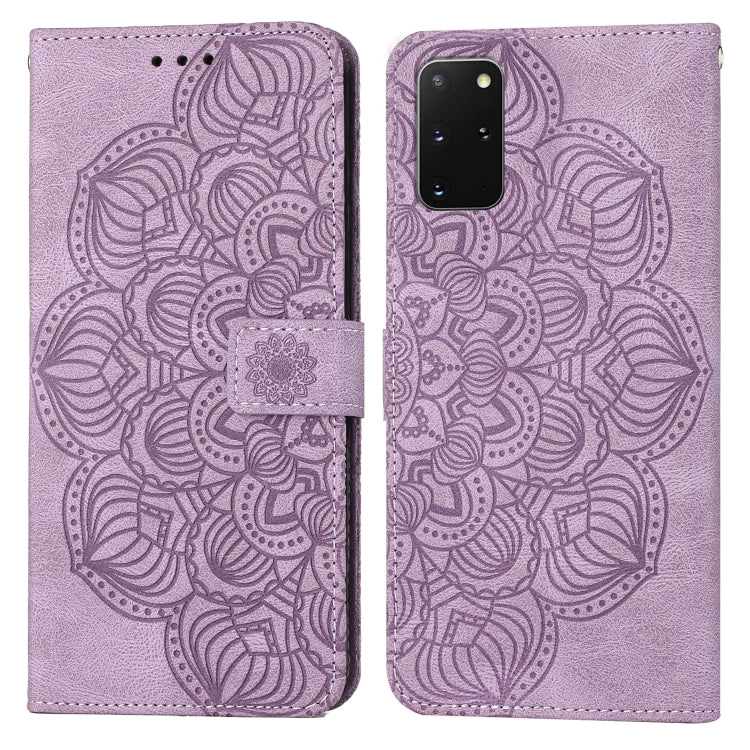 Custodia per cellulare in pelle flip goffrata con mandala, For Samsung Galaxy A73, For Samsung Galaxy S20, For Samsung Galaxy S20 FE, For Samsung Galaxy S20+
