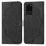 Custodia per cellulare in pelle flip goffrata con mandala, For Samsung Galaxy S20 Ultra, For Samsung Galaxy S21 5G, For Samsung Galaxy S21 FE 5G, For Samsung Galaxy S21+ 5G