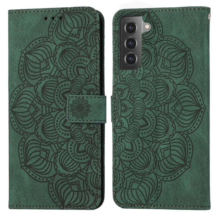 Custodia per cellulare in pelle flip goffrata con mandala, For Samsung Galaxy S20 Ultra, For Samsung Galaxy S21 5G, For Samsung Galaxy S21 FE 5G, For Samsung Galaxy S21+ 5G