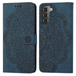 Custodia per cellulare in pelle flip goffrata con mandala, For Samsung Galaxy S20 Ultra, For Samsung Galaxy S21 5G, For Samsung Galaxy S21 FE 5G, For Samsung Galaxy S21+ 5G