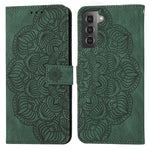 Custodia per cellulare in pelle flip goffrata con mandala, For Samsung Galaxy S20 Ultra, For Samsung Galaxy S21 5G, For Samsung Galaxy S21 FE 5G, For Samsung Galaxy S21+ 5G
