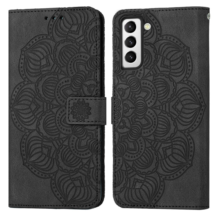 Custodia per cellulare in pelle flip goffrata con mandala, For Samsung Galaxy S21 Ultra 5G, For Samsung Galaxy S22 5G, For Samsung Galaxy S22+ 5G, For Samsung Galaxy S22 Ultra 5G