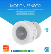 Sensore di movimento PIR WiFi NEO NAS-PD07W con sensore di temperatura e umidità, PD07W