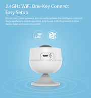 Sensore di movimento PIR WiFi NEO NAS-PD07W con sensore di temperatura e umidità, PD07W