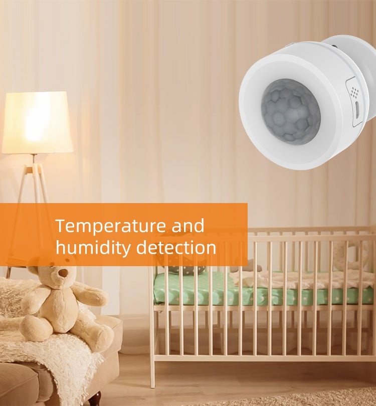 Sensore di movimento PIR WiFi NEO NAS-PD07W con sensore di temperatura e umidità, PD07W