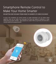 Sensore di movimento PIR WiFi NEO NAS-PD07W con sensore di temperatura e umidità, PD07W