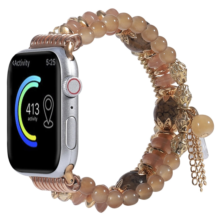 Cinturino con nappa a catena per Apple Watch Series, 7 41mm / 6&SE&5&4 40mm / 3&2&1 38mm, 7 45mm / 6&SE&5&4 44mm / 3&2&1 42mm