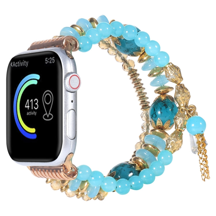 Cinturino con nappa a catena per Apple Watch Series, 7 41mm / 6&SE&5&4 40mm / 3&2&1 38mm, 7 45mm / 6&SE&5&4 44mm / 3&2&1 42mm