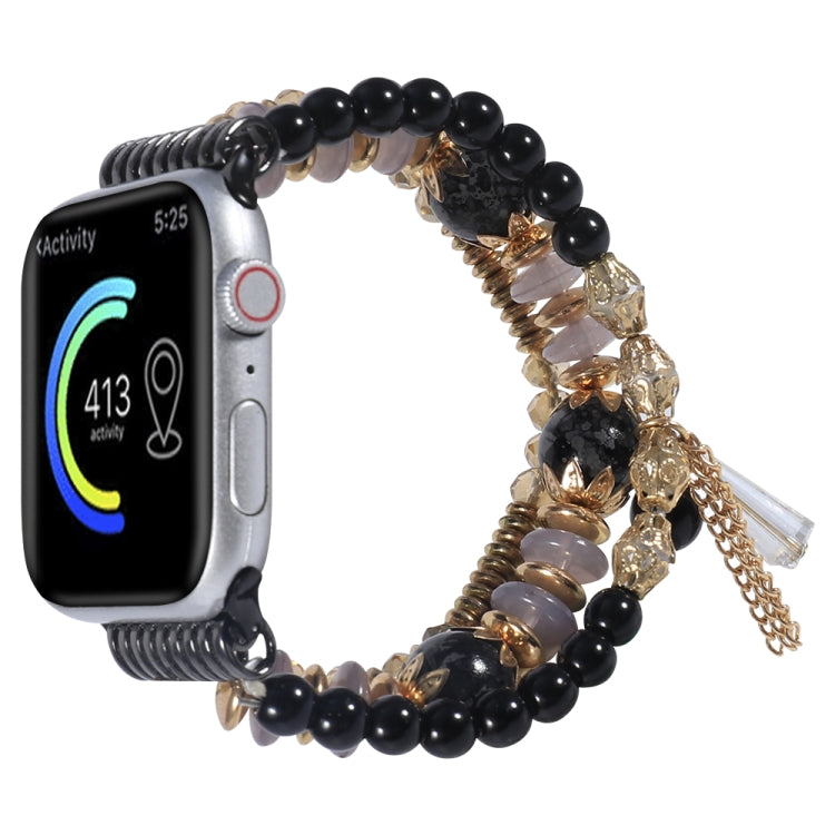Cinturino con nappa a catena per Apple Watch Series, 7 41mm / 6&SE&5&4 40mm / 3&2&1 38mm, 7 45mm / 6&SE&5&4 44mm / 3&2&1 42mm