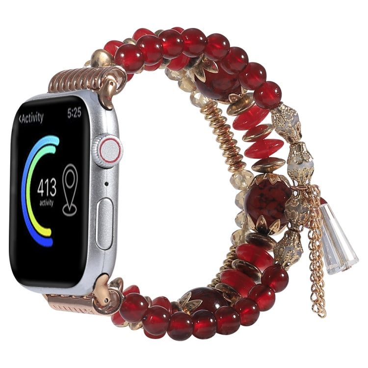 Cinturino con nappa a catena per Apple Watch Series, 7 41mm / 6&SE&5&4 40mm / 3&2&1 38mm, 7 45mm / 6&SE&5&4 44mm / 3&2&1 42mm
