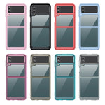 Custodia per telefono in acrilico + TPU serie colorata, For Samsung Galaxy Z Flip4 5G, For Samsung Galaxy Z Fold4 5G