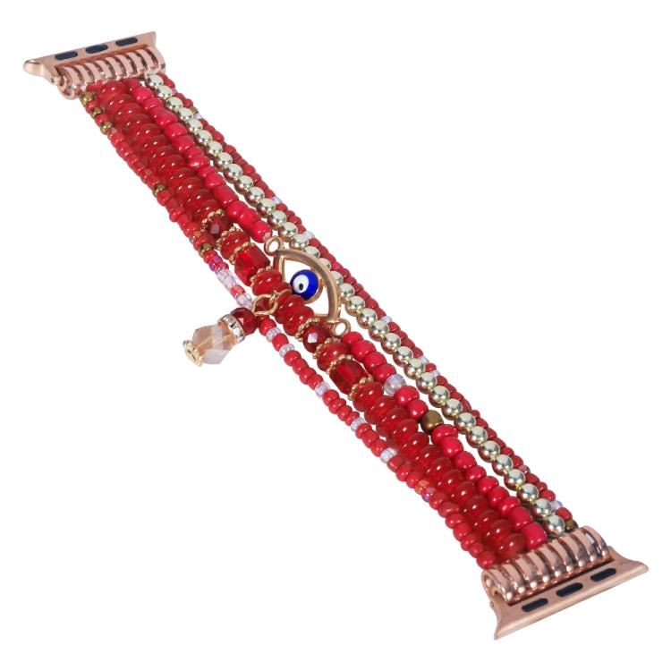 Cinturino per orologio con catena Eye Bead per Apple Watch Series, 7 41mm / 6&SE&5&4 40mm / 3&2&1 38mm, 7 45mm / 6&SE&5&4 44mm / 3&2&1 42mm