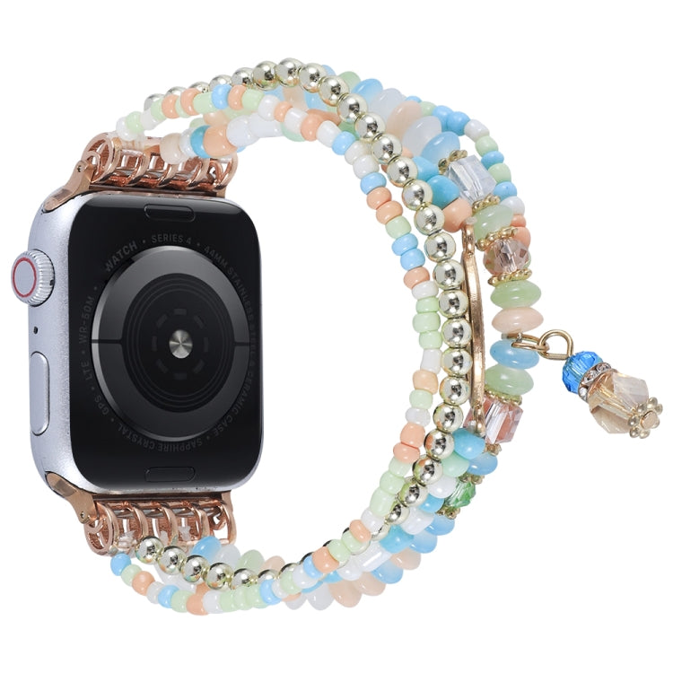 Cinturino per orologio con catena Eye Bead per Apple Watch Series, 7 41mm / 6&SE&5&4 40mm / 3&2&1 38mm, 7 45mm / 6&SE&5&4 44mm / 3&2&1 42mm