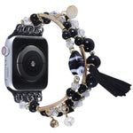 Cinturino per orologio con catena a perline tonde per Apple Watch Series, 7 41mm / 6&SE&5&4 40mm / 3&2&1 38mm, 7 45mm / 6&SE&5&4 44mm / 3&2&1 42mm