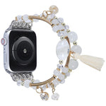 Cinturino per orologio con catena a perline tonde per Apple Watch Series, 7 41mm / 6&SE&5&4 40mm / 3&2&1 38mm, 7 45mm / 6&SE&5&4 44mm / 3&2&1 42mm