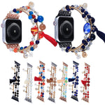 Cinturino per orologio con catena a perline tonde per Apple Watch Series, 7 41mm / 6&SE&5&4 40mm / 3&2&1 38mm, 7 45mm / 6&SE&5&4 44mm / 3&2&1 42mm