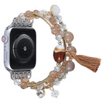 Cinturino per orologio con catena a perline tonde per Apple Watch Series, 7 41mm / 6&SE&5&4 40mm / 3&2&1 38mm, 7 45mm / 6&SE&5&4 44mm / 3&2&1 42mm