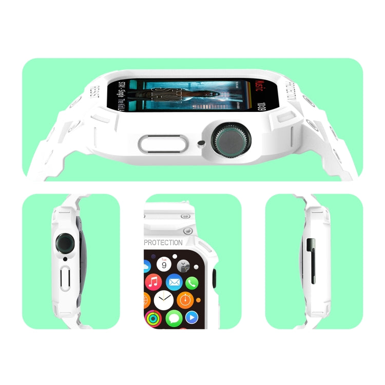 Cinturino in TPU integrato per la serie Apple Watch, 7 41mm / 6&SE&5&4 40mm / 3&2&1 38mm, 7 45mm / 6&SE&5&4 44mm / 3&2&1 42mm