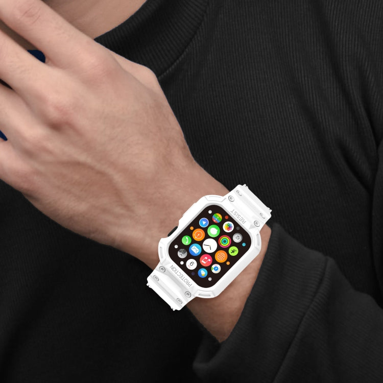 Cinturino in TPU integrato per la serie Apple Watch, 7 41mm / 6&SE&5&4 40mm / 3&2&1 38mm, 7 45mm / 6&SE&5&4 44mm / 3&2&1 42mm