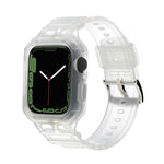 Cinturino in TPU integrato per la serie Apple Watch, 7 41mm / 6&SE&5&4 40mm / 3&2&1 38mm, 7 45mm / 6&SE&5&4 44mm / 3&2&1 42mm