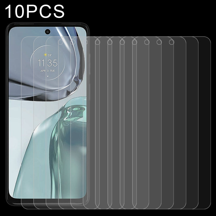 10 pellicole in vetro temperato da 0,26 mm 9H 2,5D, For Motorola Moto G42(10 PCS), For Motorola Moto G62 5G / Moto G32 / Moto G62 India(10 PCS), For vivo Y72T / iQOO Z5x / iQOO Z6x / Y73t(10 PCS)