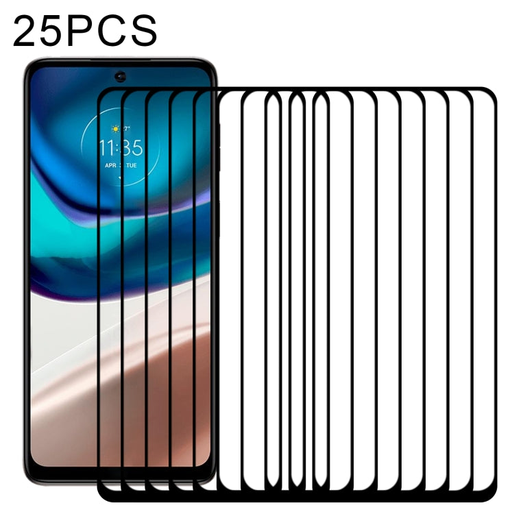 Pellicola in vetro temperato con protezione per schermo a copertura completa da 25 pezzi, For Motorola Moto G42 (25 PCS), For Motorola Moto G62 5G / Moto G32 / Moto G62 India (25 PCS)