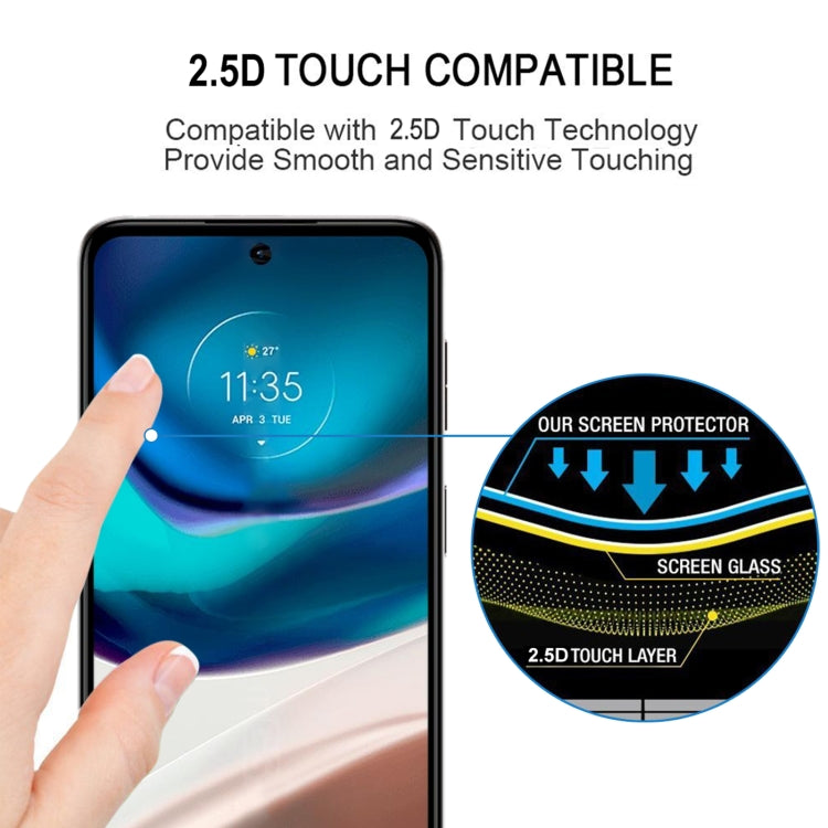 Pellicola in vetro temperato con protezione per schermo a copertura completa da 25 pezzi, For Motorola Moto G42 (25 PCS), For Motorola Moto G62 5G / Moto G32 / Moto G62 India (25 PCS)
