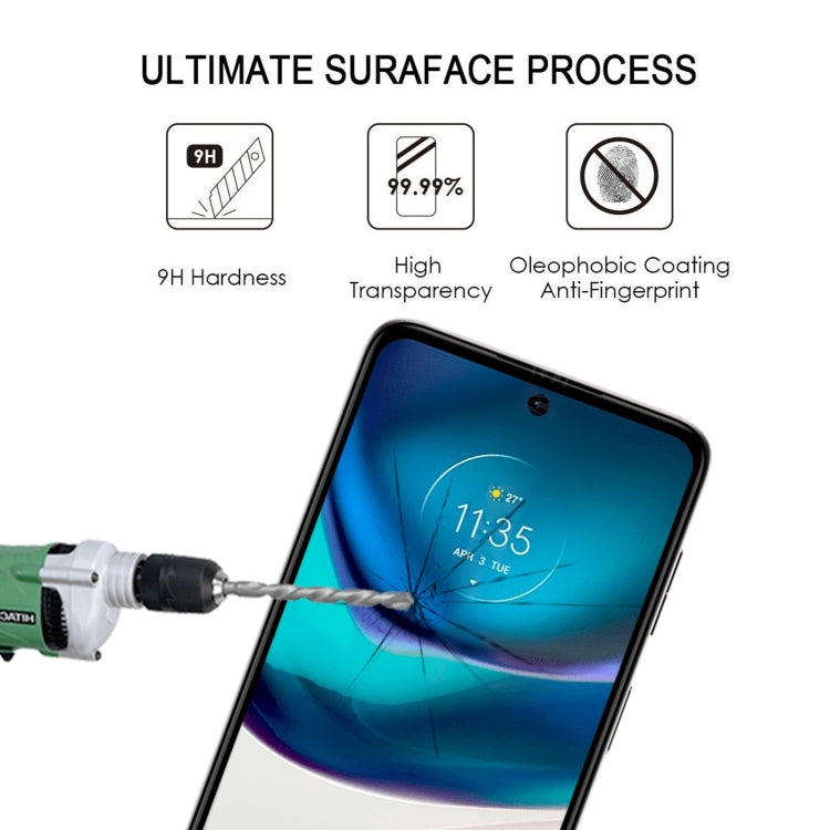 Pellicola in vetro temperato con protezione per schermo a copertura completa da 25 pezzi, For Motorola Moto G42 (25 PCS), For Motorola Moto G62 5G / Moto G32 / Moto G62 India (25 PCS)