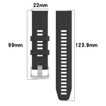 Per Garmin Descent G1 / Forerunner 745/945/935 / Approach S62 Cinturino in silicone tinta unita