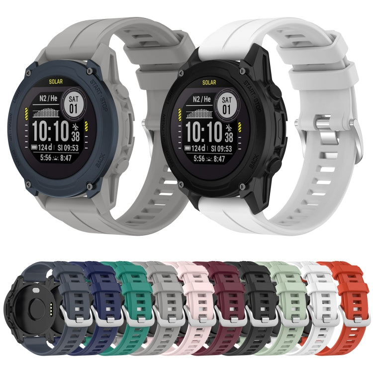 Per Garmin Descent G1 / Forerunner 745/945/935 / Approach S62 Cinturino in silicone tinta unita