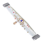 Cinturino per orologio con catena di perline, For Fitbit Charge 5, For Fitbit Versa 3 / Sense