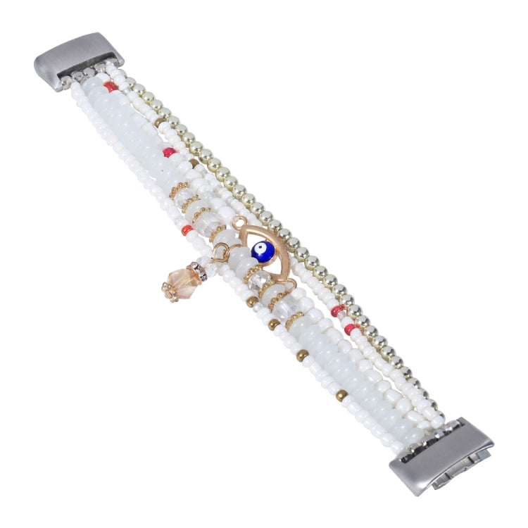 Cinturino per orologio con catena di perline, For Fitbit Charge 5, For Fitbit Versa 3 / Sense