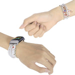 Cinturino per orologio con catena di perline, For Fitbit Charge 5, For Fitbit Versa 3 / Sense