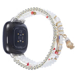 Cinturino per orologio con catena di perline, For Fitbit Charge 5, For Fitbit Versa 3 / Sense