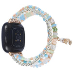 Cinturino per orologio con catena di perline, For Fitbit Charge 5, For Fitbit Versa 3 / Sense