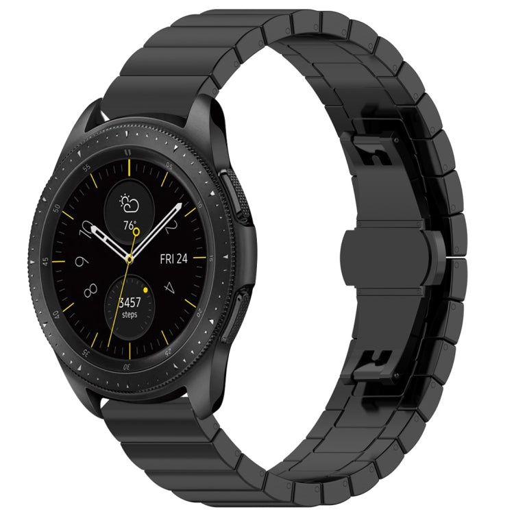 Cinturino in acciaio inossidabile con fibbia a farfalla da 46 mm, For Galaxy Watch