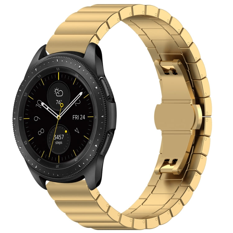 Cinturino in acciaio inossidabile con fibbia a farfalla da 46 mm, For Galaxy Watch