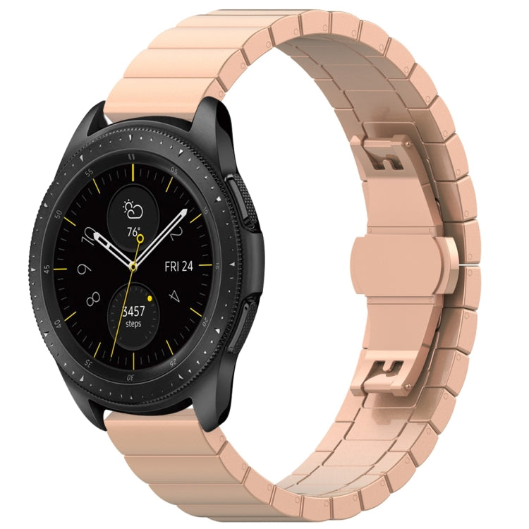 Cinturino in acciaio inossidabile con fibbia a farfalla da 46 mm, For Galaxy Watch