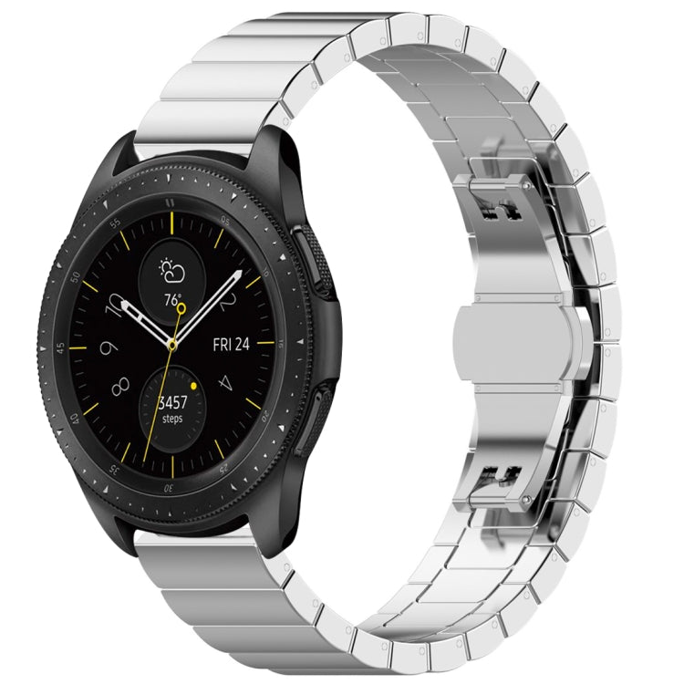 Cinturino in acciaio inossidabile con fibbia a farfalla da 46 mm, For Galaxy Watch