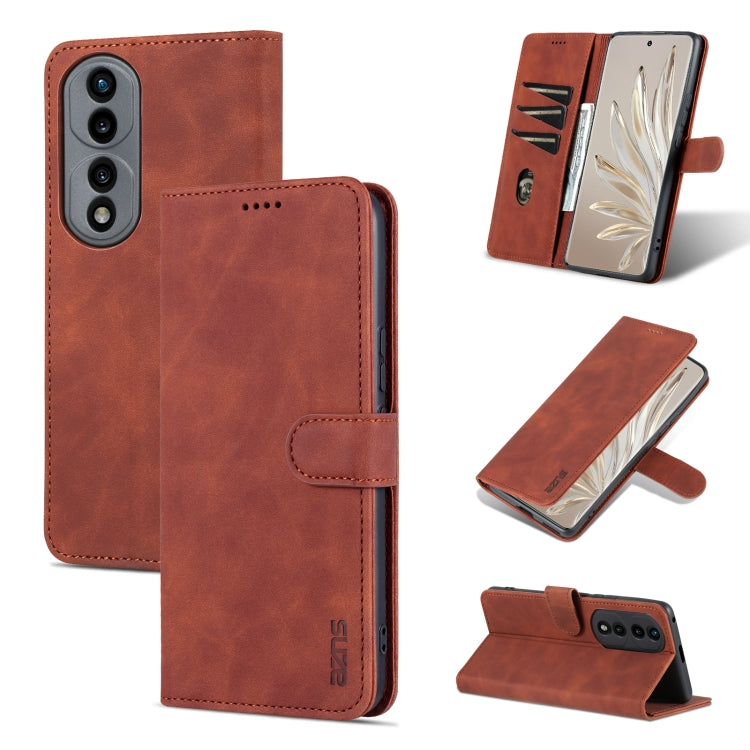 AZNS Skin Feel Calf Texture Flip Custodia in pelle per telefono, For Honor 70, For Honor 70 Pro