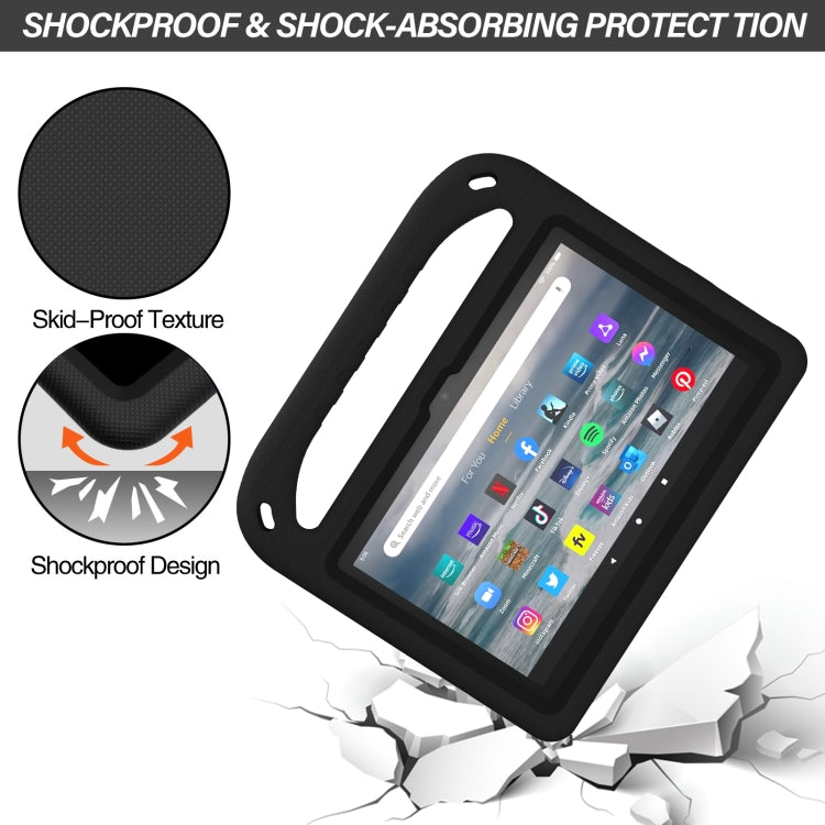 Maniglia Custodia per tablet antiurto in EVA con supporto a triangolo, For Amazon Fire 7 2022