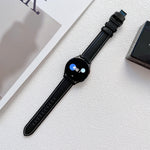 Cinturino per orologio in vera pelle con cuciture a farfalla, For Samsung Galaxy Watch4 20mm, For Huawei Watch GT 3 Pro 22mm